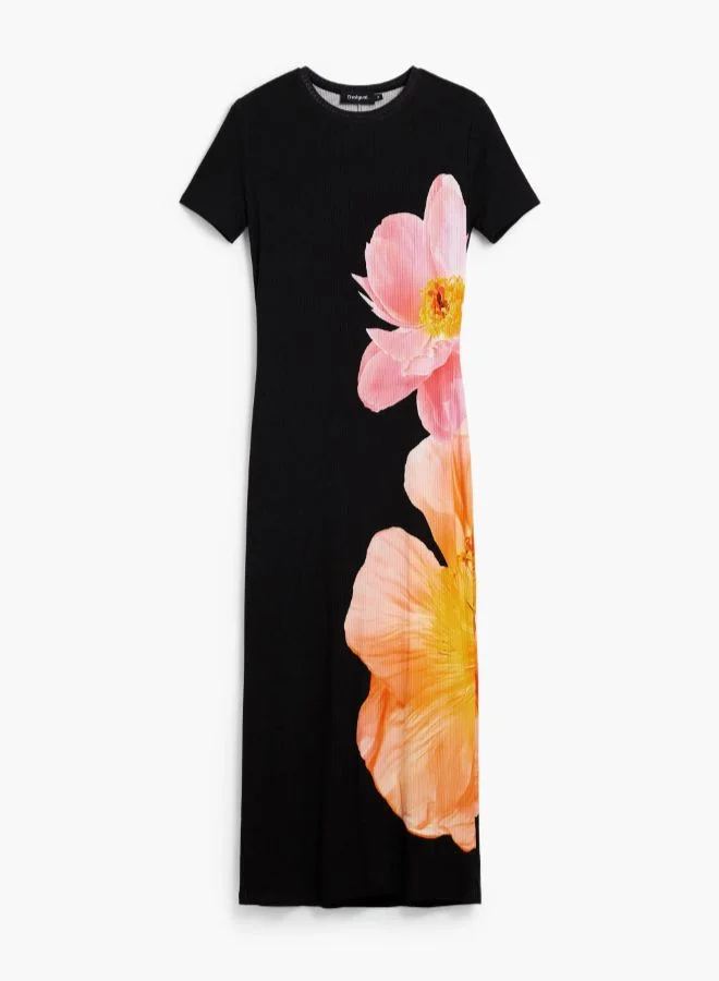DESIGUAL Long Floral Dress